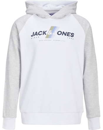 Jack & Jones Junior Sweat Hood JCOCONNOR white