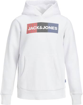 Jack & Jones Junior Sweat Hood JJECORP white play 12152841