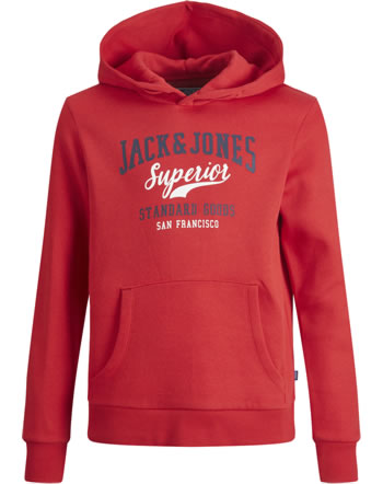 Jack & Jones Junior Sweat Hood JJELOGO NOOS true red