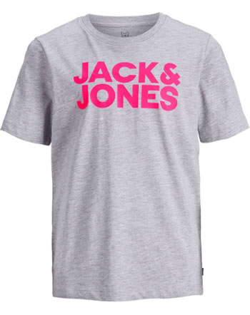 Jack & Jones Junior T-shirt short sleeve JCOBOB light grey melange 12175386