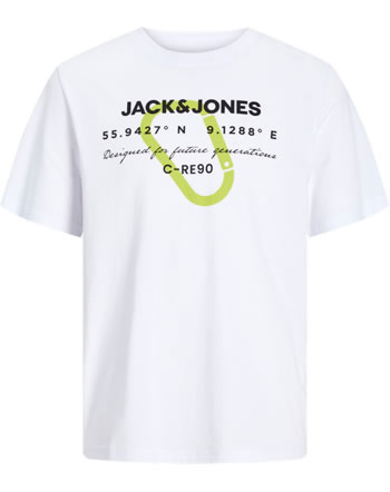 Jack & Jones Junior T-Shirt Kurzarm JCOTEXT white