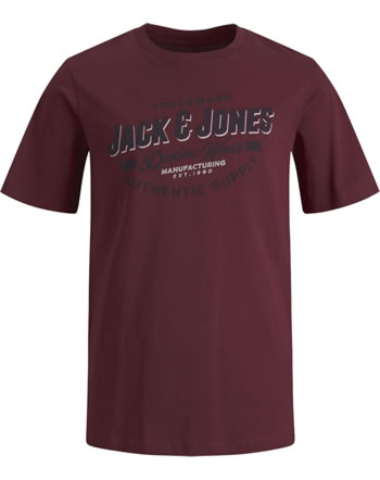 Jack & Jones Junior T-shirt manches courtes JJELOGO NOOS red dahlia 12190401