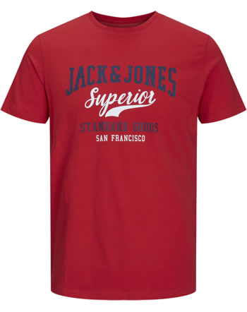 Jack & Jones Junior T-shirt short sleeve JJELOGO NOOS true red 12213081