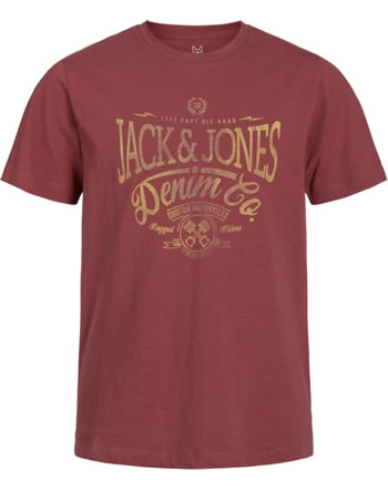 Jack & Jones Junior T-Shirt Kurzarm JPRBLUBOOSTER brick red