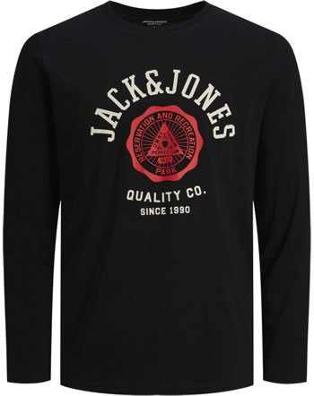 Jack & Jones Junior T-shirt long sleeve JJELOGO NOOS black 12213080
