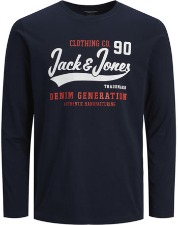 Jack & Jones Junior T-shirt long sleeve JJELOGO NOOS navy blazer