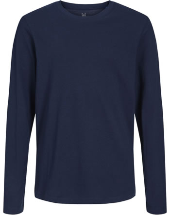 Jack & Jones Junior T-shirt long sleeve JJEORGANIC NOOS navy blazer 12197050