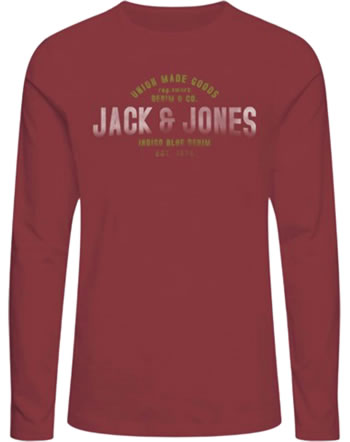 Jack & Jones Junior T-shirt long sleeve JPRBLUPAW brick red 12206318