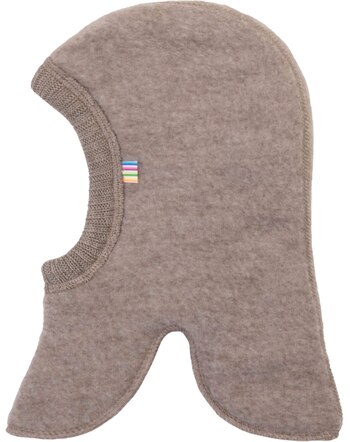 Joha Balaclava/Schlupfmütze aus Merino-Wollfleece - Sesam Melange