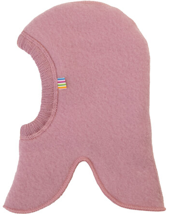 Joha Balaclava/Schlupfmütze aus Merino-Wollfleece - Alte Rose