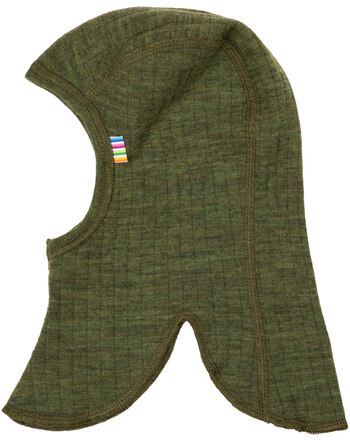 Joha Balaclava/Schlupfmütze aus Merinowolle - Olive