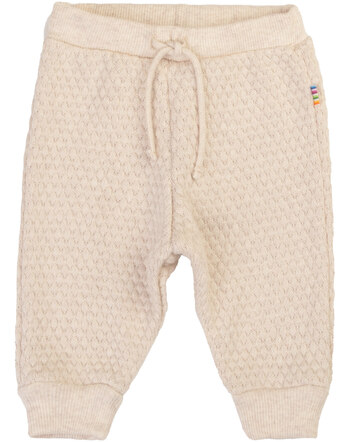 Joha Bundhose mit Waben-Strickmuster aus Bio-Baumwolle - Light Beige