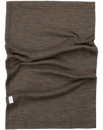 Joha Women-Neck-Warmer made of Merino Wool/Silk - Braun Melange