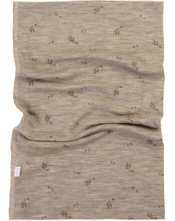 Joha Damen-Loop/Schlauchschal mit dezentem Print aus Merinowolle - Beige Melange 🌿