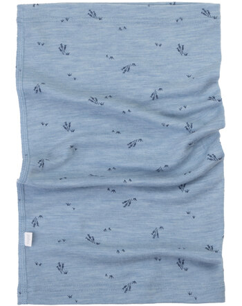 Joha Damen-Loop/Schlauchschal mit dezentem Print aus Merinowolle - Blue Melange 🌿