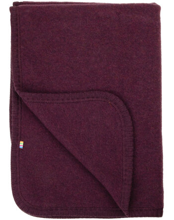Joha Decke aus Merinowolle 75x100 cm - Pflaume
