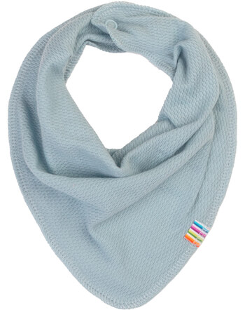Joha Dreieckstuch/Lätzchen aus Bio-Baumwolle/Merinowolle - Blau