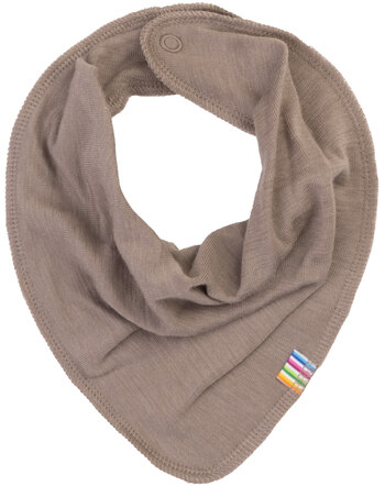 Joha Dreieckstuch/Lätzchen aus Merinowolle und Seide - Dark Beige