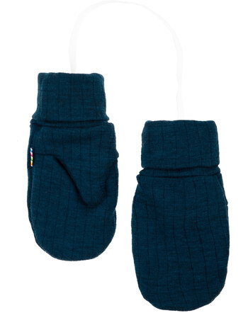 Joha Fäustlinge/Handschuhe aus Merinowolle - Dunkel Türkis