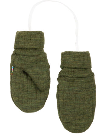 Joha Fäustlinge/Handschuhe aus Merinowolle - Olive