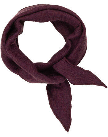 Joha Halstuch/Schal für Damen aus doppellagiger Merinowolle - Pflaume