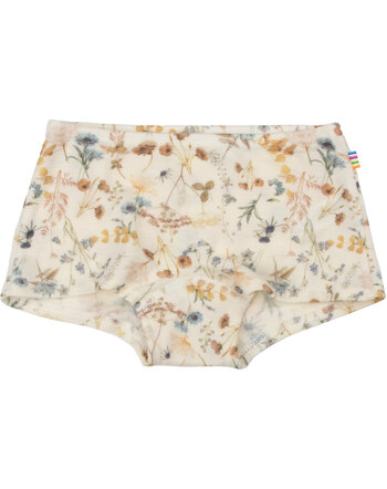 Joha Hipster/Unterhose mit floralem Print aus Merinowolle - Off White