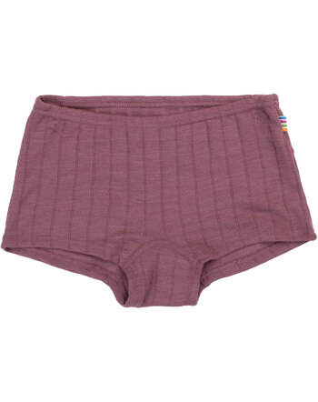 Joha Hipster-Unterhose in zarter Ripp-Struktur aus Merinowolle/Seide - Heidkraut