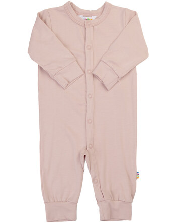 Joha Jumpsuit/Strampler mit Druckknopfleiste aus Bambus-Viskose/Lycra - Zartrosa