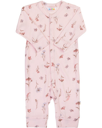 Joha Jumpsuit/Overall mit floralem Print aus Bambus-Viskose - Hellrosa
