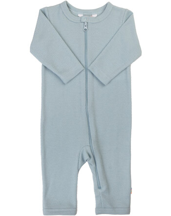 Joha Jumpsuit/Overall mit Reißverschluss aus Bio-Baumwolle - Blau