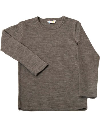 Joha Chemise manches longues en laine mérinos beige