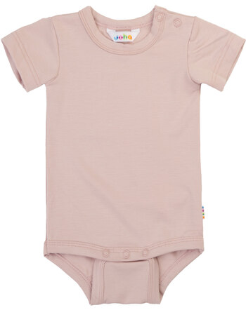 Joha Kurzarmbody aus Bambus-Viskose/Lycra - Zartrosa
