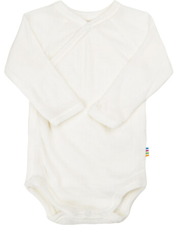 Joha Langarm-Wickelbody aus 100 % Merinowolle - Off White 