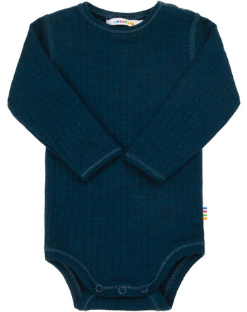 Joha Langarmbody aus Merinowolle - Dunkel Türkis