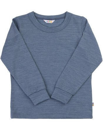 Joha Langarmshirt aus 100 % Merinowolle - Dark Blue