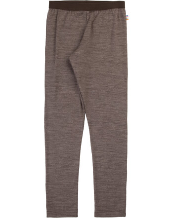 Joha Leggings aus 100 % Merinowolle - Dark Brown