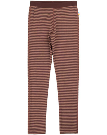 Joha Leggings aus Merinowolle - Rose-Gestreift