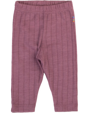 Joha Leggings in zarter Struktur aus Merinowolle/Seide - Heather
