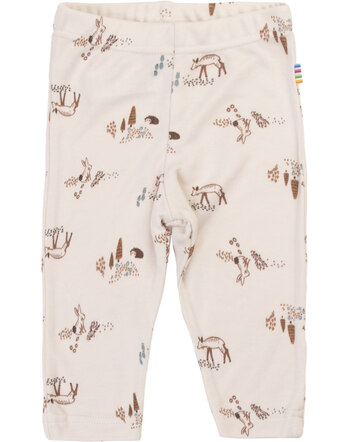 Joha Leggings mit Wald-Print aus Bambus-Viskose - Hellbeige 🦔