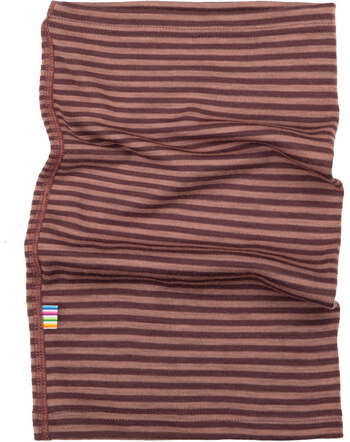 Joha Loop/Schlauchschal aus Merinowolle - Rose-Gestreift