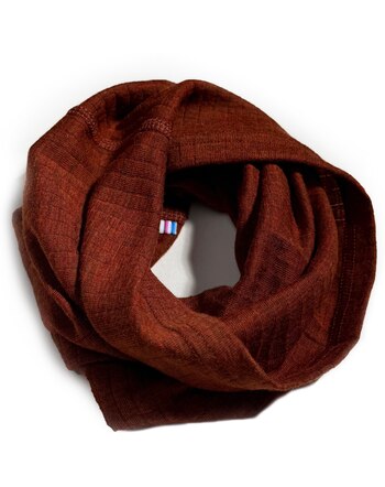 Joha Loop/Schlauchschal aus Merinowolle - Rostfarbe