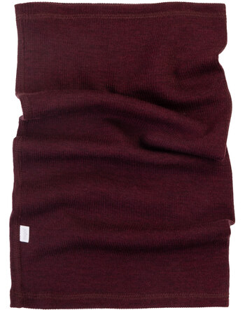 Joha Loopschal für Damen aus 100 % Merinowolle mit Rippstruktur - Burgundy