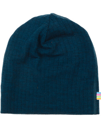 Joha Mütze/Beanie aus Merinowolle - Dunkel Türkis