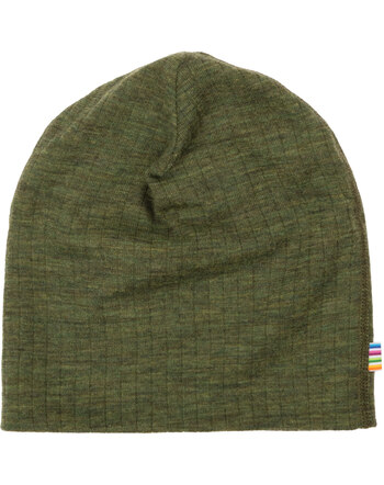 Joha Mütze/Beanie aus Merinowolle - Olive