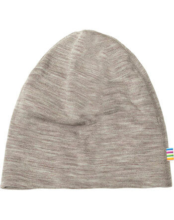 Joha Mütze/Beanie aus Merinowolle - Sesam Melange