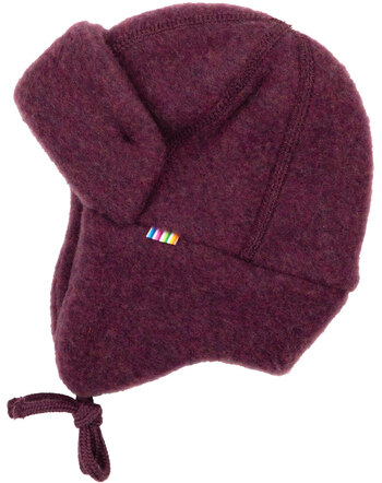 Joha Beanie Merinowool fleece - Pflaume