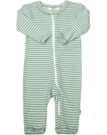 Joha Overall Jumpsuit Merino wool/silk green/striped