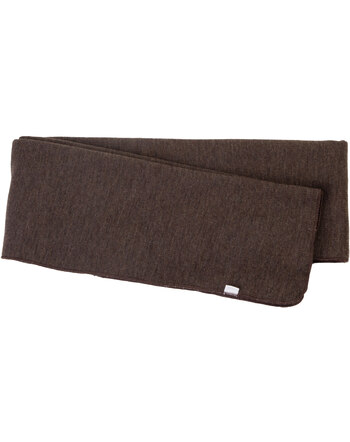 Joha Schal für Damen aus 100 % Merinowolle mit Rippstruktur - Dark Brown