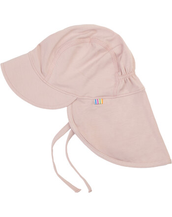 Joha Schirmmütze zum Binden & mit Nackenschutz aus Bambus-Viskose/Lycra - Zartrosa