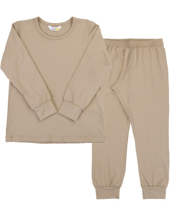 Joha Schlafanzug/Pyjama-Set aus Bambus-Viskose/Lycra - Beige